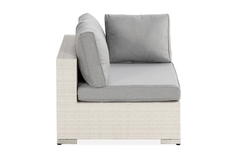 Venstremodul Bahamas 140 cm - Hvit - Hagemøbler & utemiljø - Øvrig hagemøbler - Moduler