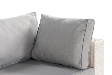 Venstremodul Bahamas 140 cm - Hvit - Hagemøbler & utemiljø - Øvrig hagemøbler - Moduler