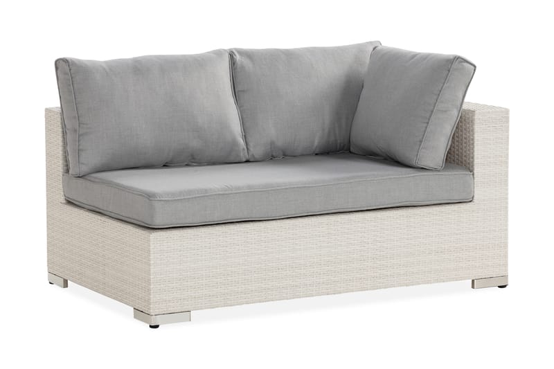 Venstremodul Bahamas 140 cm - Hvit - Moduler - Venstremodul hagesofa