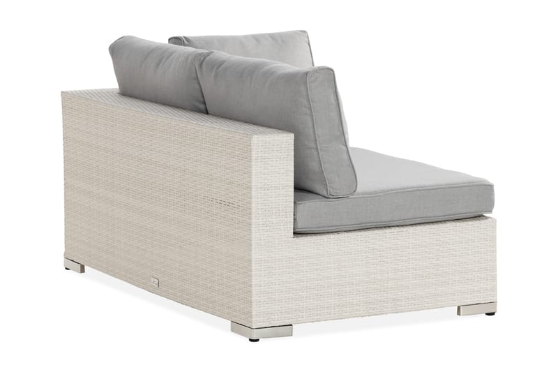 Venstremodul Bahamas 140 cm - Hvit - Moduler - Venstremodul hagesofa