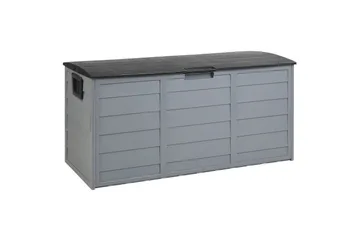 Låda Beliani Locarno Beige/grå Grey||Black - Hagemøbler & utemiljø - Utendørsoppbevaring - Puteoppbevaring - Puteboks & putekasse