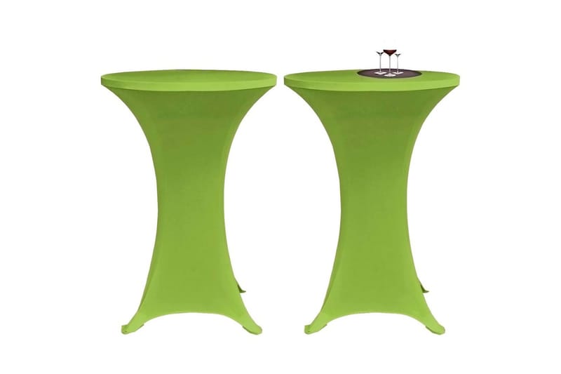 Elastisk bordduk 2 stk 60 cm Grønn - Grønn - Overtrekk hagemøbler