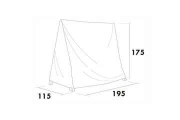 Hillerstorp Marstrand hammock møbeltrekk - Grå - Hagemøbler & utemiljø - Øvrig hagemøbler - Møbelbeskyttelse - Hammockbeskyttelse