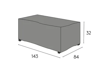 Møbelbeskyttelse Bord Hillerstorp Kungshult - Svart - Hagemøbler & utemiljø - Øvrig hagemøbler - Møbelbeskyttelse - Overtrekk hagemøbler