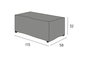 Møbelbeskyttelse Bord Hillerstorp Oxelunda Svart - Hagemøbler & utemiljø - Øvrig hagemøbler - Møbelbeskyttelse - Overtrekk hagemøbler