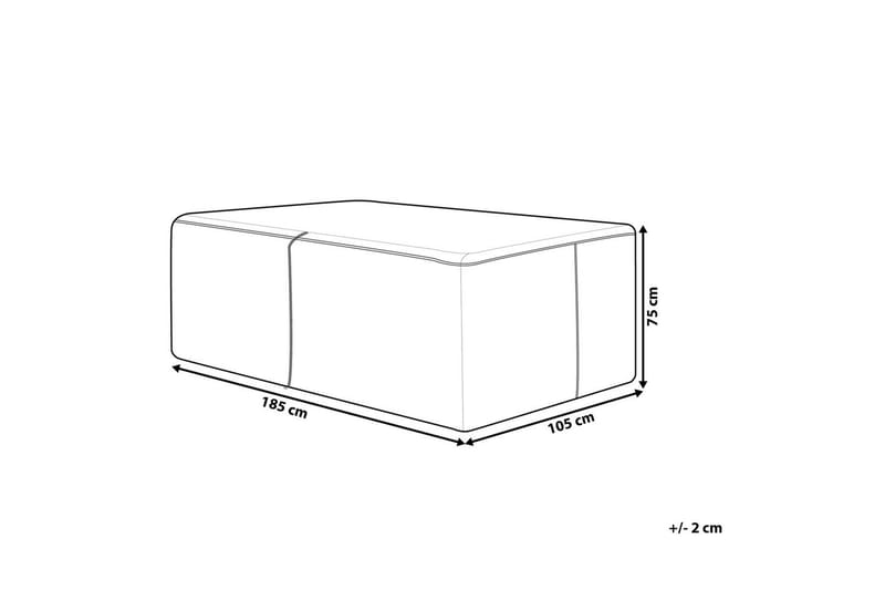 Møbelbeskyttelse Chuva - Svart, 185x105x75 cm - Hagemøbler & utemiljø - Øvrig hagemøbler - Møbelbeskyttelse - Overtrekk hagemøbler