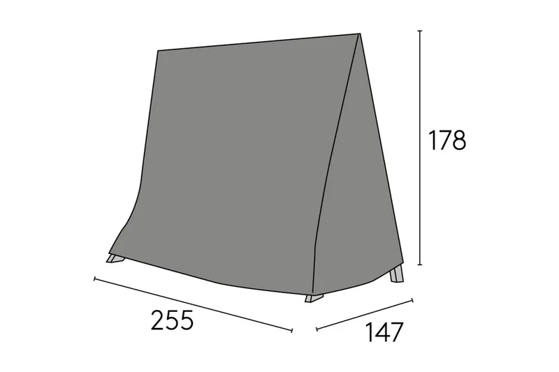 Møbelbeskyttelse Hammock Hillerstorp Kungshult Svart