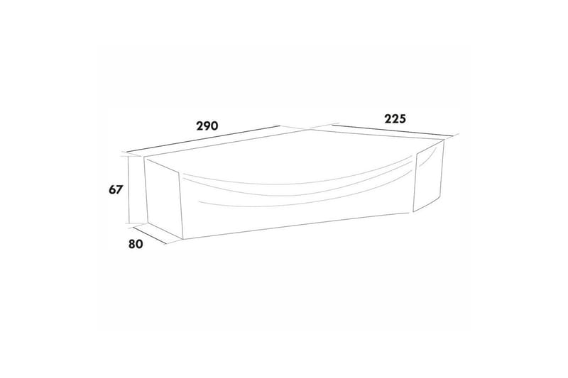 Møbelbeskyttelse Hjørnegruppe Hillerstorp Himmelsnäs 290 x 225 x 67 cm Grå