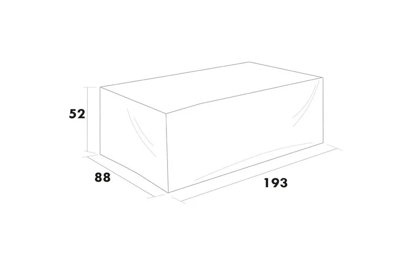 Møbelbeskyttelse Hjørnegruppe Hillerstorp Skagenäs 2-seter Svart