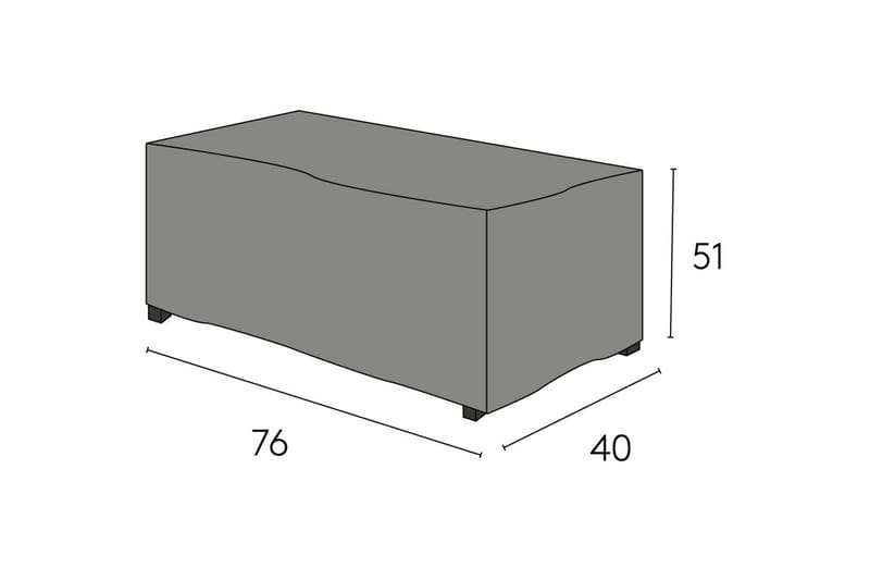 Møbelbeskyttelse sidebord Hillerstorp Oxelunda Høy Svart