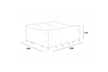 Møbelbeskyttelse Spisegruppe Hillerstorp Hånger Høy - Grå - Hagemøbler & utemiljø - Øvrig hagemøbler - Møbelbeskyttelse - Overtrekk hagemøbler