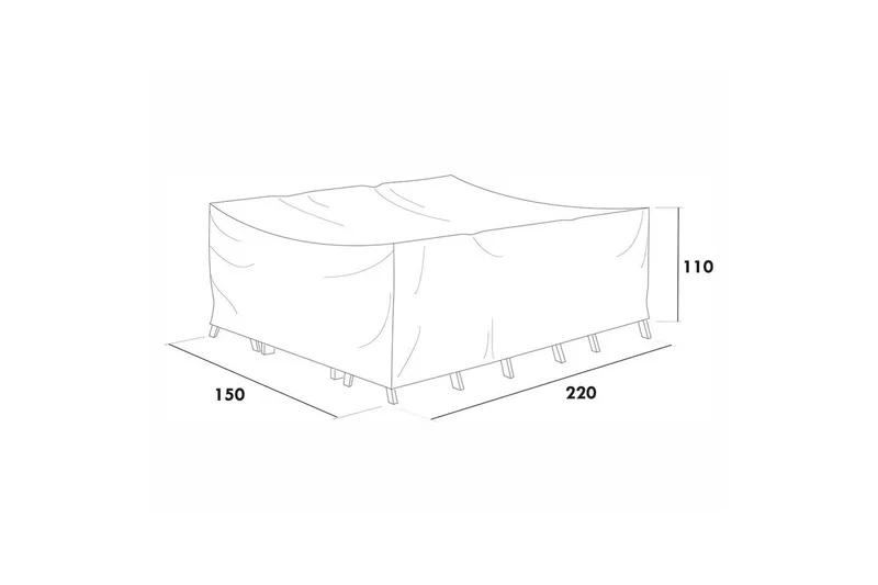 Møbelbeskyttelse Spisegruppe Hillerstorp Hånger Høy, Grå
