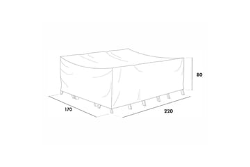 Møbelbeskyttelse Spisegruppe Hillerstorp Hånger Lav Lerdala Grå - Hagemøbler & utemiljø - Øvrig hagemøbler - Møbelbeskyttelse - Overtrekk hagemøbler