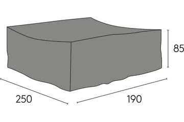 Hillerstorp Eskilstuna møbeltrekk 190x250 cm grå - Hillerstorp - Hagemøbler & utemiljø - Øvrig hagemøbler - Møbelbeskyttelse - Overtrekk hagemøbler