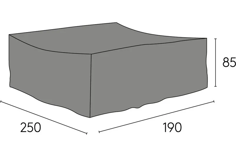 Hillerstorp Eskilstuna møbeltrekk 190x250 cm grå, Hillerstorp