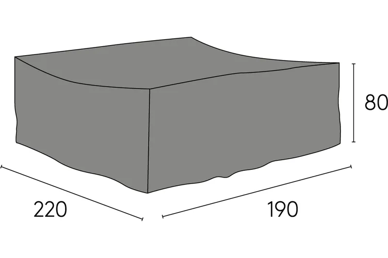 Hillerstorp Møbeltrekk 190x220x80 cm Grå, Hillerstorp