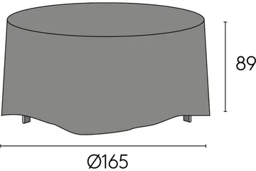Hillerstorp Sandhamn møbeltrekk 165x89 cm grå - Hillerstorp - Hagemøbler & utemiljø - Øvrig hagemøbler - Møbelbeskyttelse - Overtrekk hagemøbler
