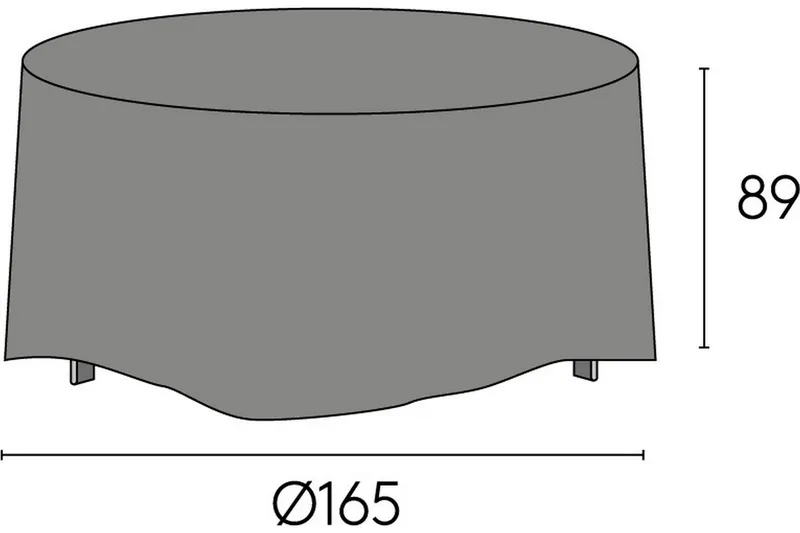 Hillerstorp Sandhamn møbeltrekk 165x89 cm grå - Hillerstorp - Hagemøbler & utemiljø - Øvrig hagemøbler - Møbelbeskyttelse - Overtrekk hagemøbler