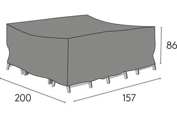 Møbeltrekk 200x157x86 cm - Hillerstorp - Hagemøbler & utemiljø - Øvrig hagemøbler - Møbelbeskyttelse - Overtrekk hagemøbler