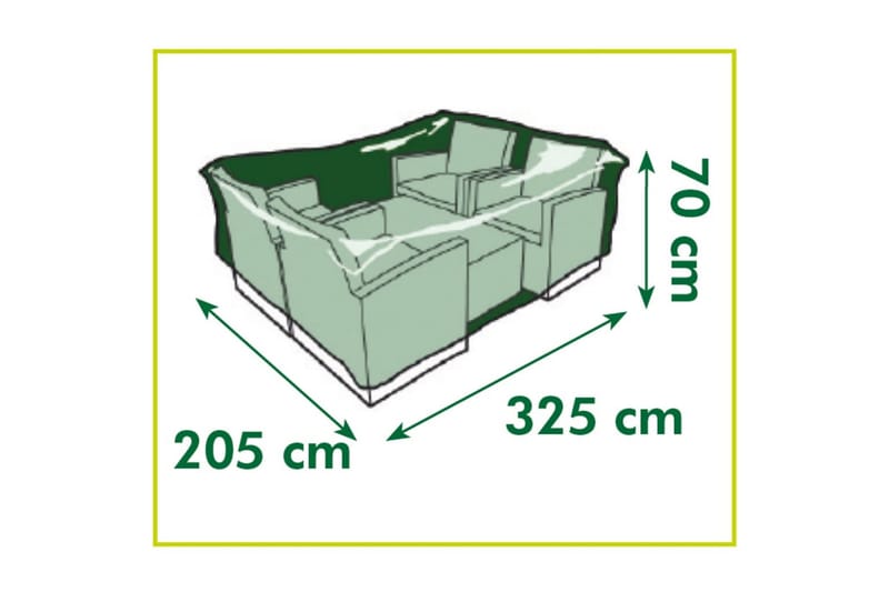 Nature Hagemøbeltrekk for lavt bord og stoler 325x205x70 cm - - Overtrekk hagemøbler Nature Hagemøbeltrekk for lavt bord og stoler 325x205x70 cm - - Overtrekk hagemøbler