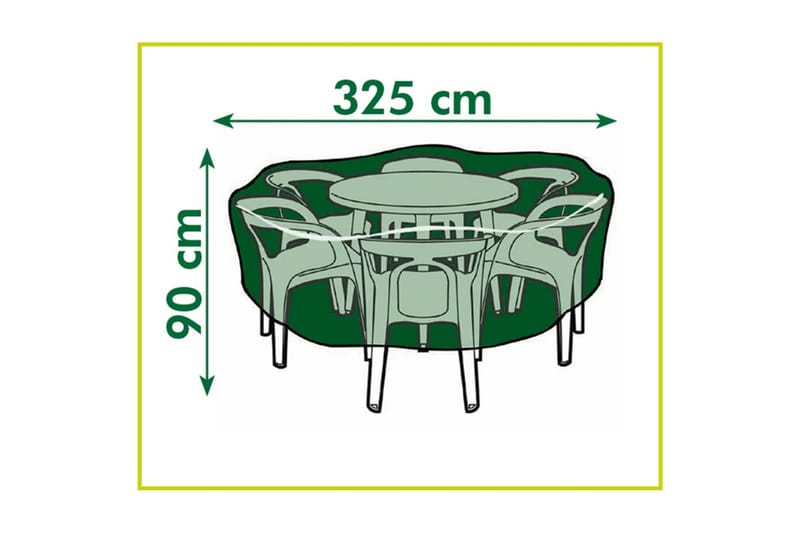 Nature Hagemøbeltrekk for runde bord 325x325x90 cm - Overtrekk hagemøbler Nature Hagemøbeltrekk for runde bord 325x325x90 cm - Overtrekk hagemøbler