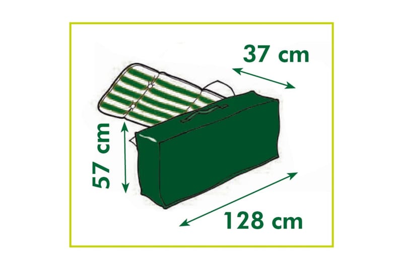 Nature Hagemøbeltrekk for puter 128x57x37 cm - Overtrekk hagemøbler Nature Hagemøbeltrekk for puter 128x57x37 cm - Overtrekk hagemøbler