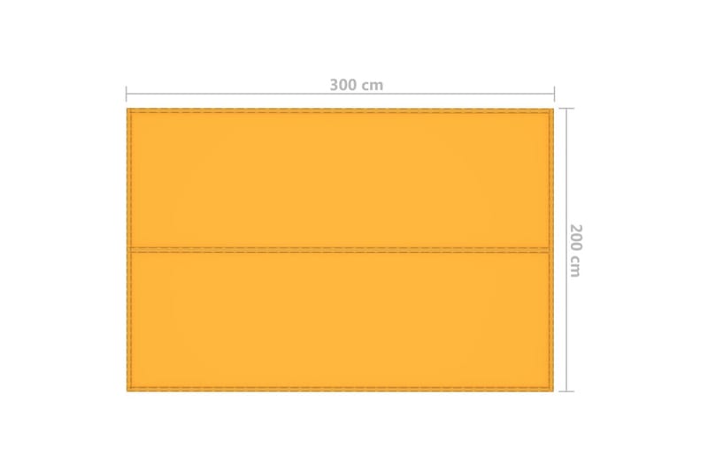 Utendørs presenning 3x2 m gul - Gul - Presenning