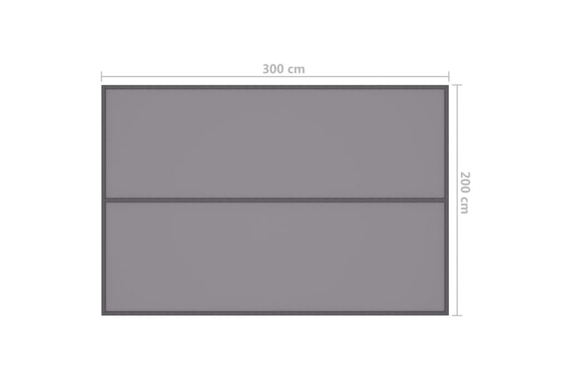 Utendørs presenning 3x2 m grå - Grå - Presenning