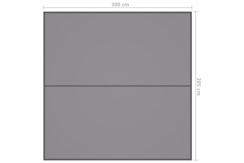 Utendørs presenning 3x2,85 m grå - Grå - Presenning