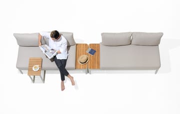 Portals Modulsett Utendørs 2× 2-seter sofaer - Korallsand - Hagemøbler & utemiljø - Loungemøbler - Loungegrupper