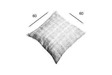 Futteral Fritab 60x60 cm til puter - Diagonal beige - Hagemøbler & utemiljø - Øvrig hagemøbler - Tilbehør hagemøbler - Møbeltrekkpakker