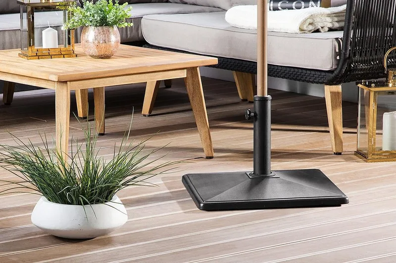 Concrete Parasollfot 50 cm - Svart - Hagemøbler & utemiljø - Øvrig hagemøbler - Tilbehør hagemøbler - Parasollfot