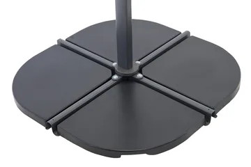 Leeds Parasollfotvekt 47x47 cm 1 Del - Svart - Hagemøbler & utemiljø - Øvrig hagemøbler - Tilbehør hagemøbler - Parasollfot