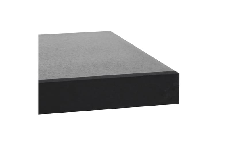 Parasollfot granitt 20 kg kvadratisk svart - Grå|Svart - Parasollfot