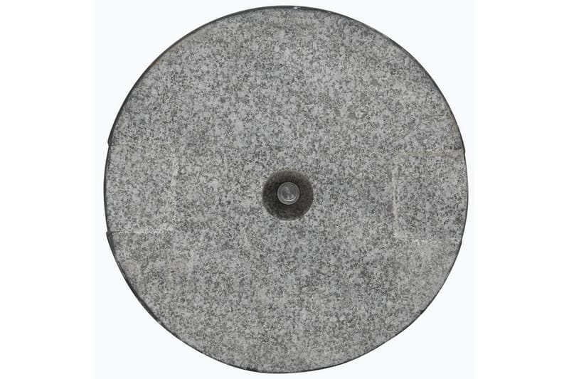 Parasollfot granitt 20 kg rund svart - Grå|Svart - Parasollfot