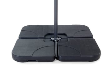 Parasollfotvekt Sunny 52 cm 4 Deler - Svart - Hagemøbler & utemiljø - Øvrig hagemøbler - Tilbehør hagemøbler - Parasollfot