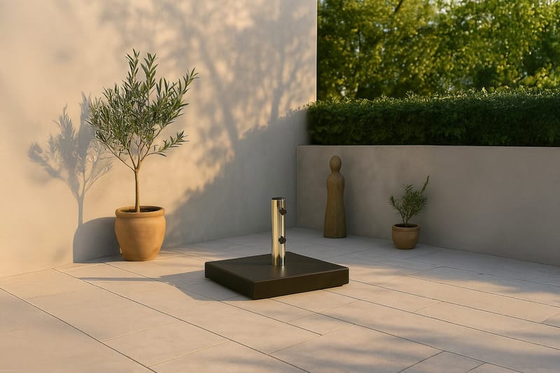 Stathera Parasollsten - Svart - Hagemøbler & utemiljø - Øvrig hagemøbler - Tilbehør hagemøbler - Parasollfot