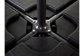 Sunny Parasollfotvekt 52 cm 4 Deler - Svart - Hagemøbler & utemiljø - Øvrig hagemøbler - Tilbehør hagemøbler - Parasollfot