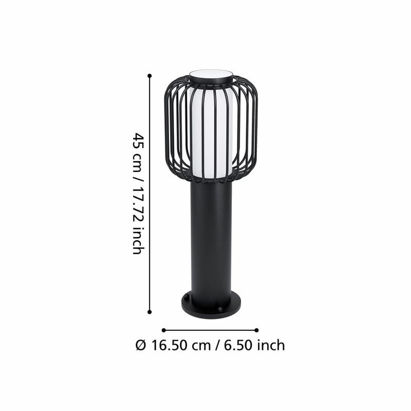 Pullert Ravello - 16,5 cm - Belysning - Utendørsbelysning - Stolpelykt & portlykt
