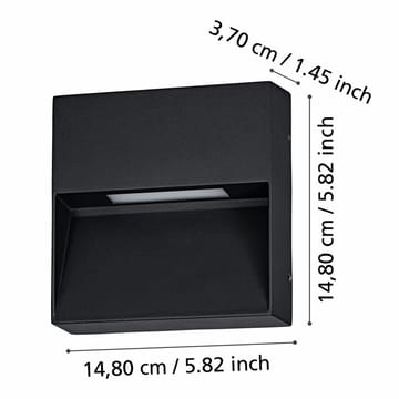 Vegglampe Utendørsbelysning Maruggio - 15 cm - Belysning - Utendørsbelysning - Fasadebelysning & vegglykter