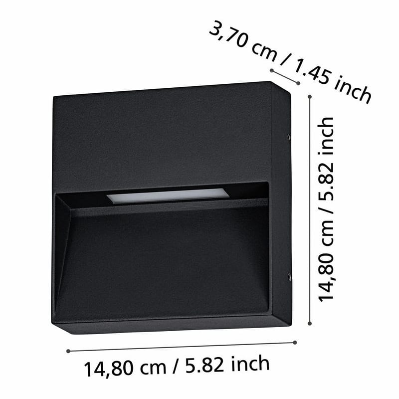 Vegglampe Utendørsbelysning Maruggio - 15 cm - Belysning - Utendørsbelysning - Fasadebelysning & vegglykter