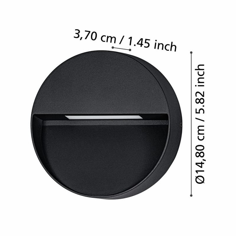 Vegglampe Utendørsbelysning Maruggio - 15 cm - Belysning - Utendørsbelysning - Fasadebelysning & vegglykter