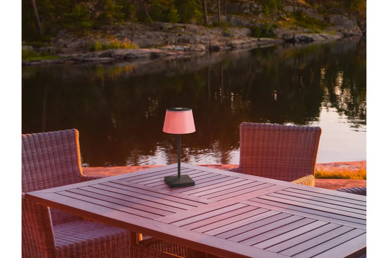 Trio Lighting Sanchez LED Utebordslampe Antrasitt Oppladbar - Hagemøbler & utemiljø - Balkong & terrasse - Balkongbelysning