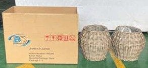 LEMMER Plantekurv Rund 2-pack - Grå - Hagemøbler & utemiljø - Balkong & terrasse - Balkongdyrking - Blomsterkasser