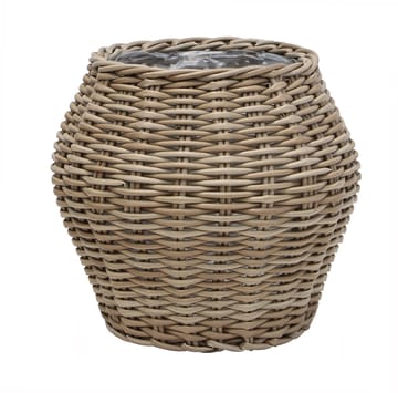 LEMMER Plantekurv Rund 2-pack - Grå - Hagemøbler & utemiljø - Balkong & terrasse - Balkongdyrking - Blomsterkasser