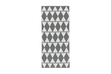 Plastmatte Zigge 70x150 Vendbar PVC Grå