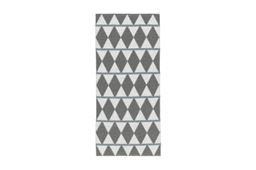 Plastmatte Zigge 70x200 Vendbar PVC Grå