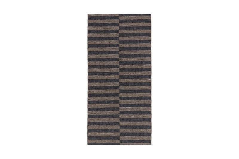 Plastmatte Irma 70x100 cm Svart - Plasttepper - Plastmatte balkong - Plastmatte kjøkken & kjøkkenteppe