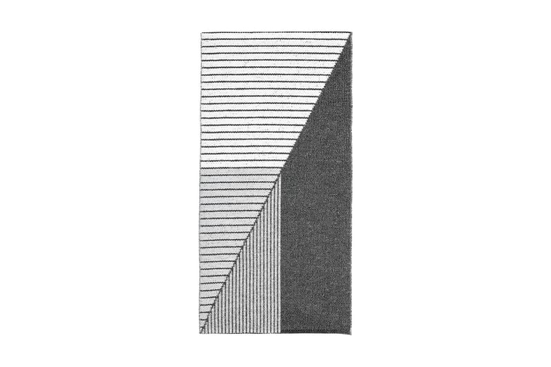 Plastmatte Stripe 150x210 Vendbar PVC Svart / Grå - Horredsmattan - Plasttepper - Plastmatte balkong - Plastmatte kjøkken & kjøkkenteppe