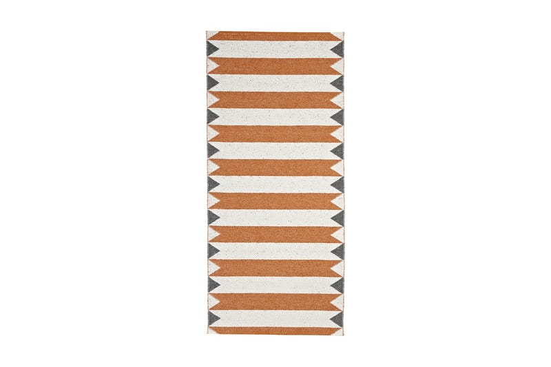 Plastmatte Peak 70x200 Vendbar PVC Oransje - Horredsmattan - Plasttepper - Plastmatte balkong - Plastmatte kjøkken & kjøkkenteppe